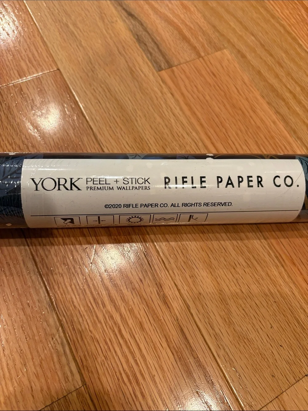Rifle Paper Co. Peel + Stick Wallpaper Roll in Navy Blue